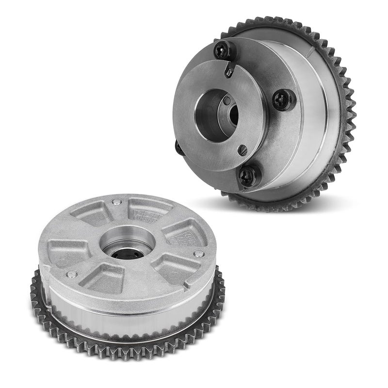 YEHERIT Store 24350-2E700 24370-2E020 Intake & Exhaust Timing Camshaft Sprocket CVVT Gear Compatible with Hyundai Elantra Kona Veloster 2017-2021, Kia Forte Soul Seltos 2.0L 2017-2022 - Image 1